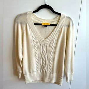 St. John Cable Knit Sweater